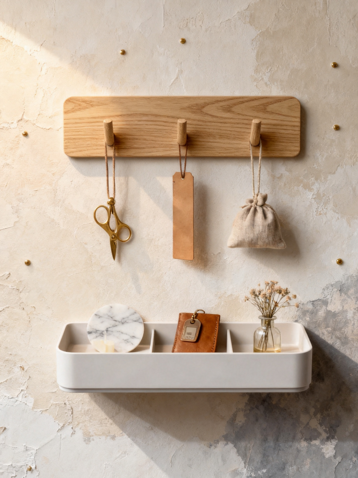 🌿 Nordic Wall Mounted Organizer A Minimal Wall Storage Solution Designed To Keep Everyday Essentials Organized While Adding A Calm And Elegant Touch To Your Home