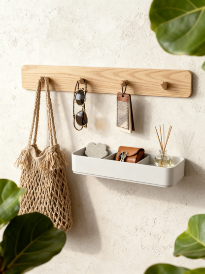 🌿 Nordic Wall Mounted Organizer A Minimal Wall Storage Solution Designed To Keep Everyday Essentials Organized While Adding A Calm And Elegant Touch To Your Home