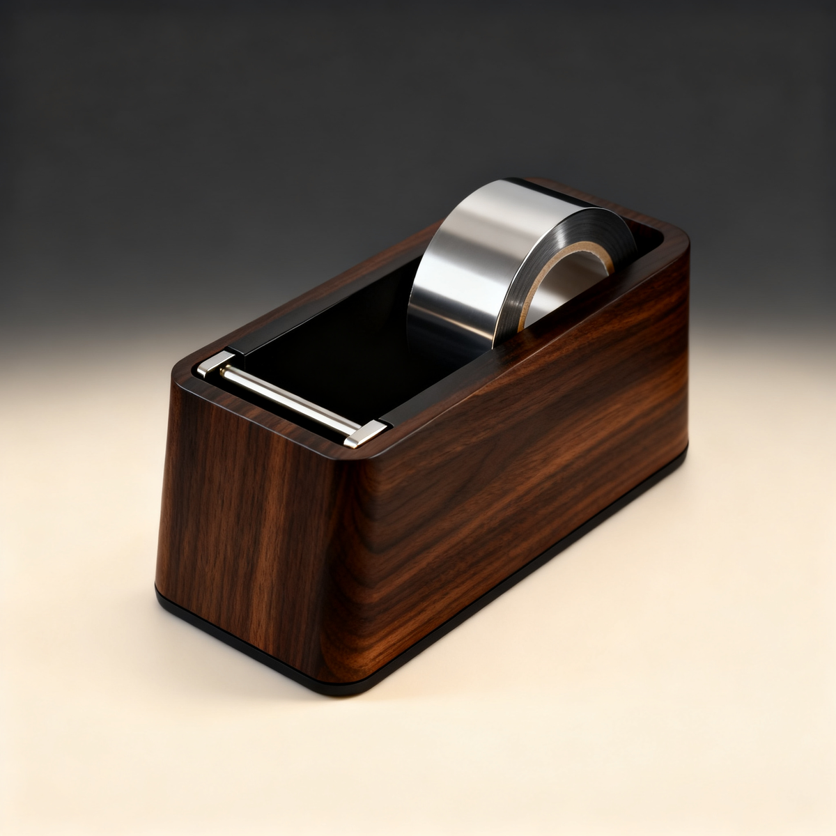 ✂️ Walnut Wood Tape Dispenser & Desk Caddy A Solid Weighted Desktop Tool That Holds Your Tape, Cuts It Clean, And Brings Quiet Craftsmanship To Every Corner Of Your Workspace