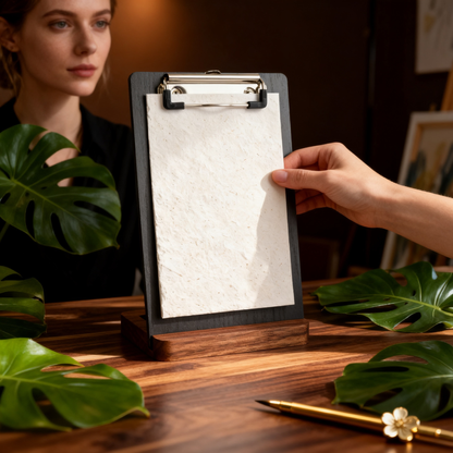📋 Standing Walnut Base Clipboard Memo Board A Freestanding Desktop Writing Board That Keeps Your Notes, Lists, And Papers Upright, Visible, And Ready For Action