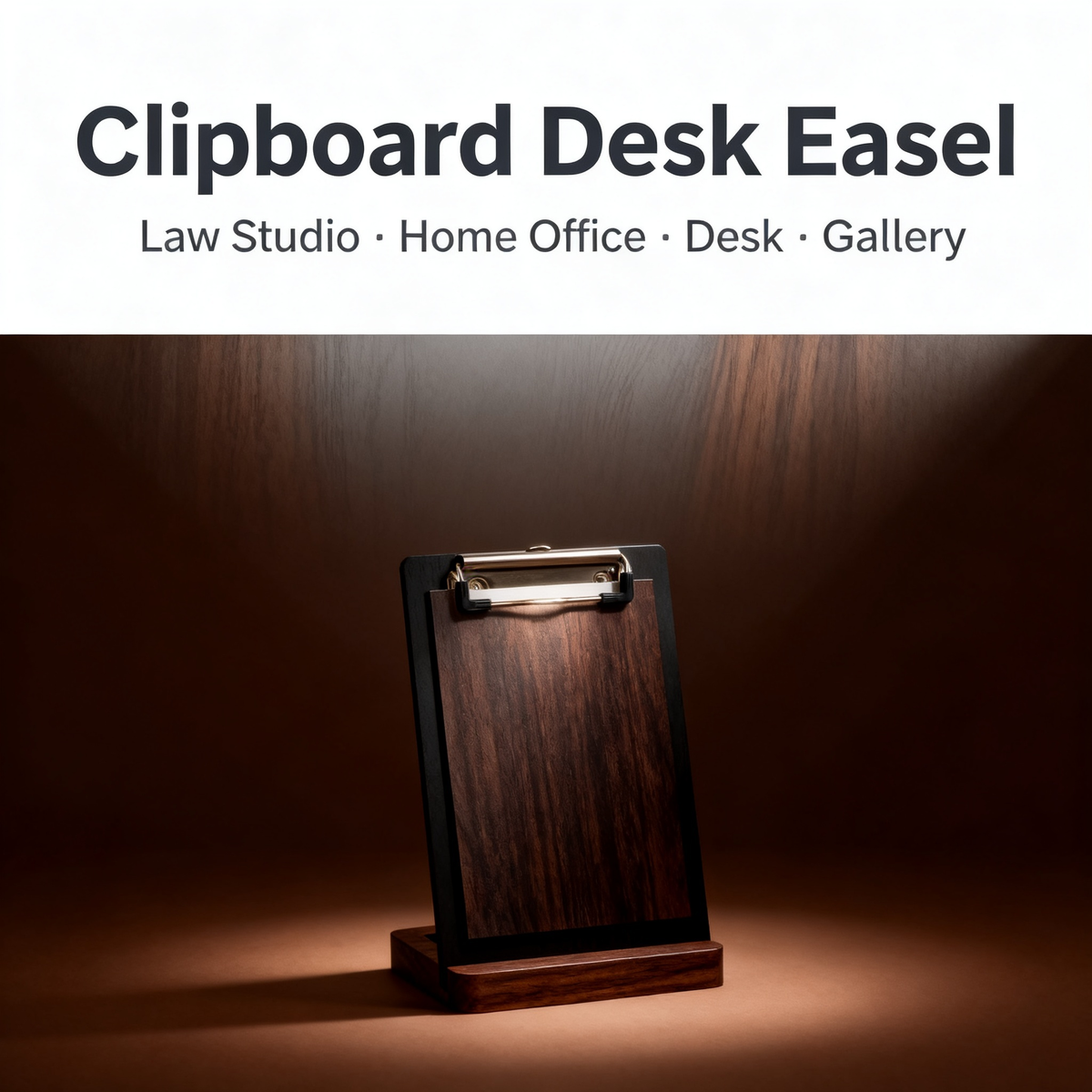 📋 Standing Walnut Base Clipboard Memo Board A Freestanding Desktop Writing Board That Keeps Your Notes, Lists, And Papers Upright, Visible, And Ready For Action