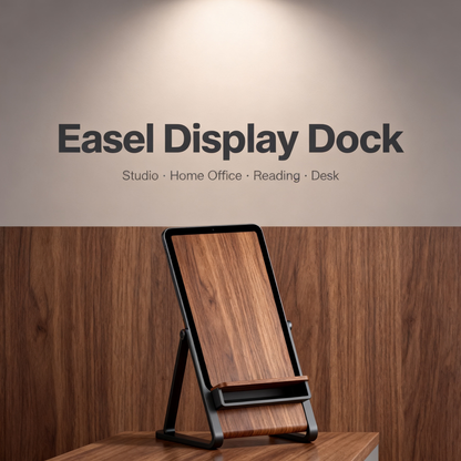 🖼️ Easel Display Dock — Tablet & Book Stand A Studio-Style Freestanding Easel That Holds Your iPad, Tablet, Book, Or Recipe Card At The Perfect Angle For Reading, Drawing, And Creating