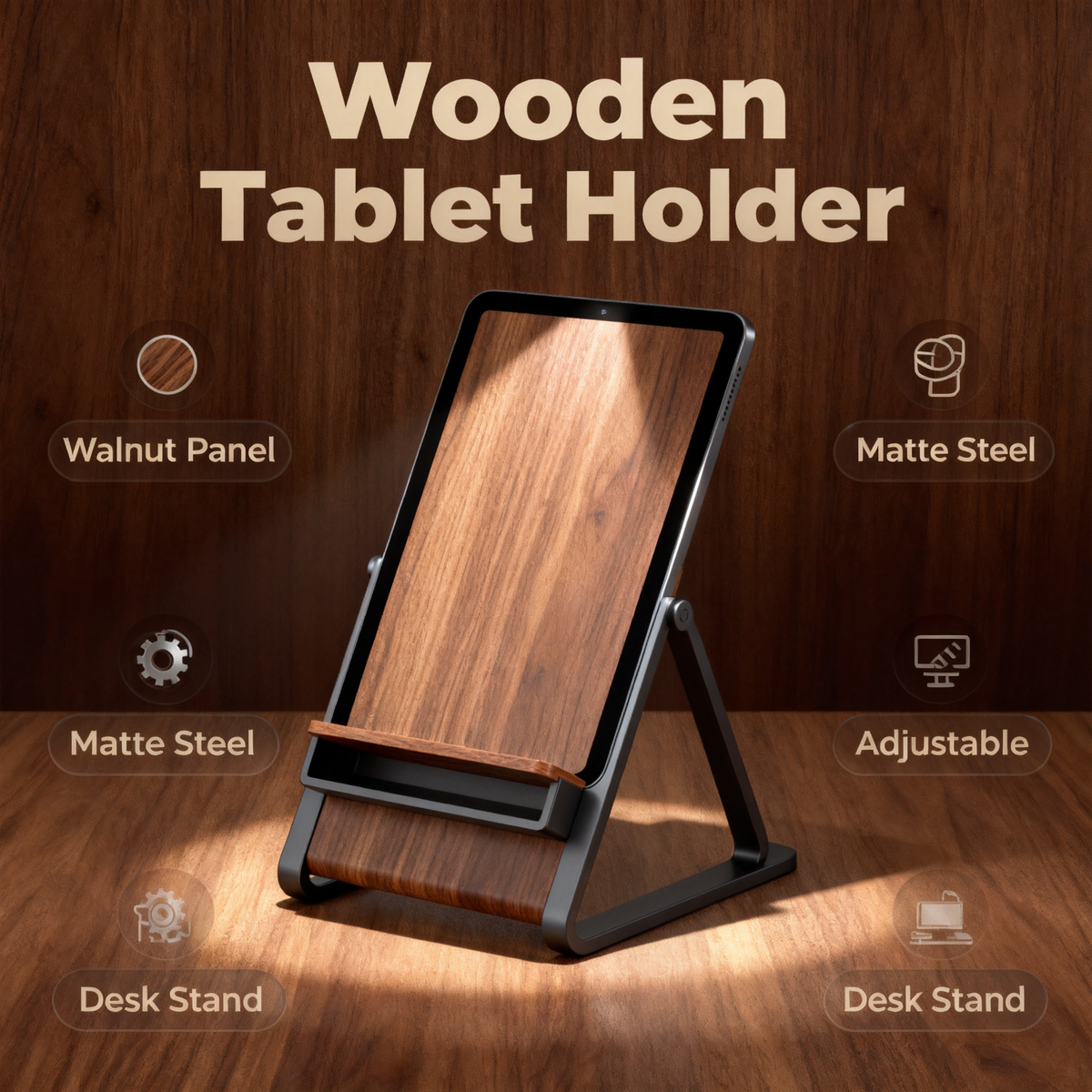 🖼️ Easel Display Dock — Tablet & Book Stand A Studio-Style Freestanding Easel That Holds Your iPad, Tablet, Book, Or Recipe Card At The Perfect Angle For Reading, Drawing, And Creating
