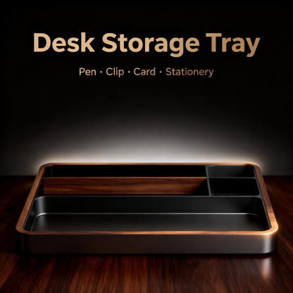 🌰 Elegant Walnut Edge Desk Organizer A Minimal Desktop Storage Solution Designed To Create A Calm, Refined, And More Inspiring Workspace