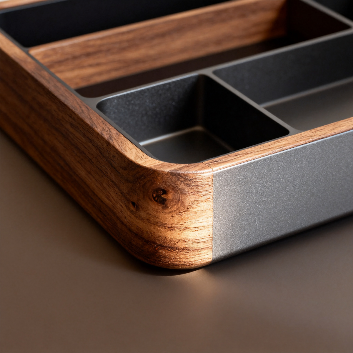 🌰 Elegant Walnut Edge Desk Organizer A Minimal Desktop Storage Solution Designed To Create A Calm, Refined, And More Inspiring Workspace