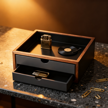 📁 Multi Function Desk Storage Box A Smart Desktop Organizer With Hidden Storage Space Designed To Keep Your Workspace Clean, Functional, And Beautiful