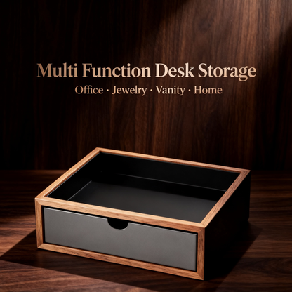📁 Multi Function Desk Storage Box A Smart Desktop Organizer With Hidden Storage Space Designed To Keep Your Workspace Clean, Functional, And Beautiful