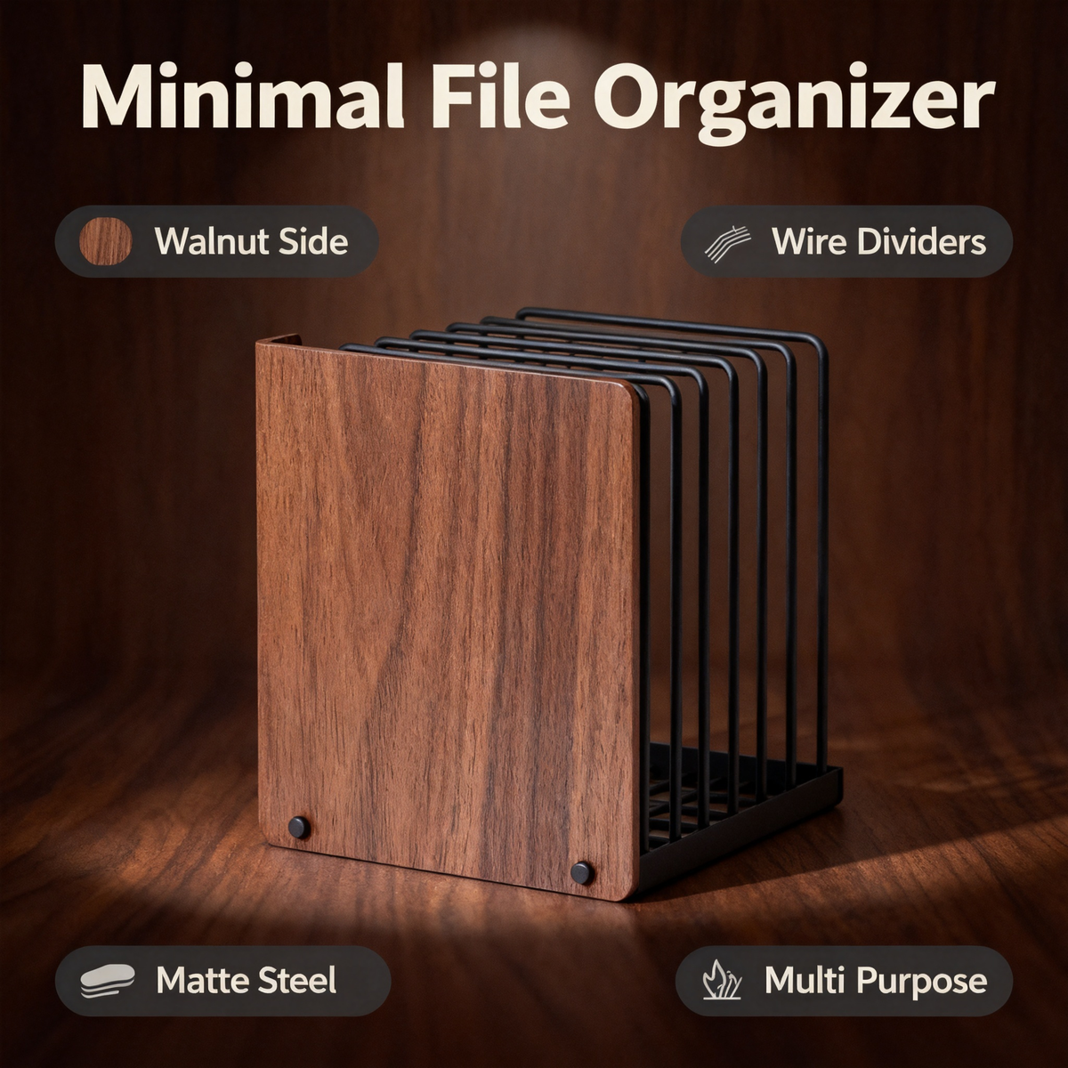 🖤 Minimal Metal File Organizer A Modern Document Storage Solution Designed To Bring Structure, Efficiency, And Professional Style To Your Workspace