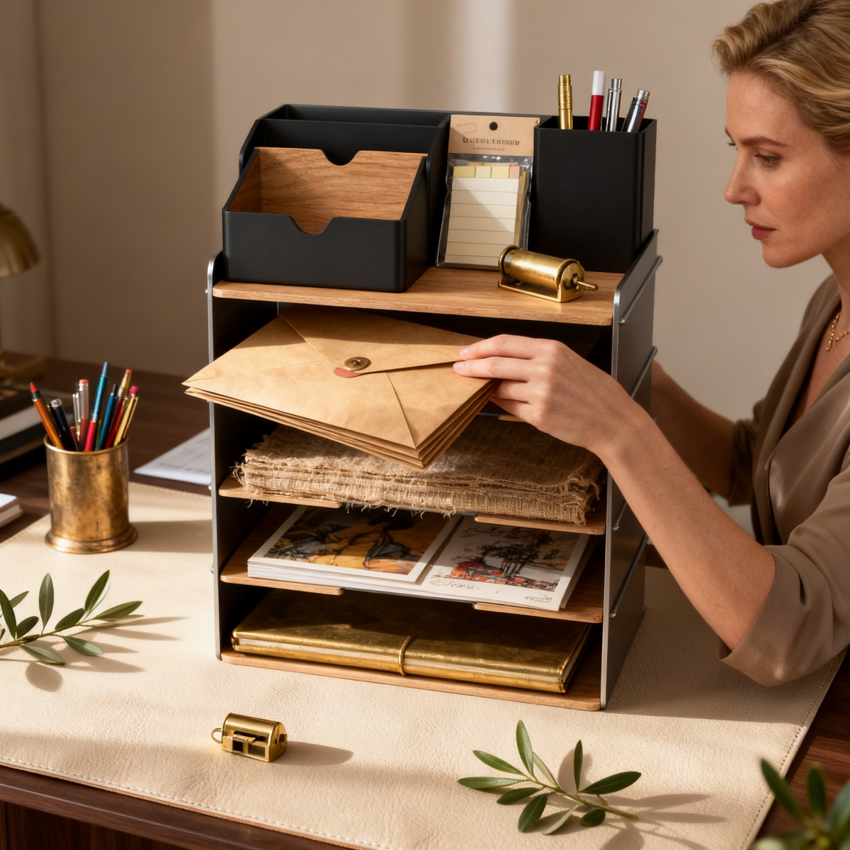 🪵 Layered Desktop Organizer Shelf A Multi-Level Storage Solution Designed To Maximize Desk Space While Bringing Style, Balance, And Efficiency To Your Daily Workspace