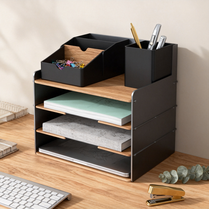 🪵 Layered Desktop Organizer Shelf A Multi-Level Storage Solution Designed To Maximize Desk Space While Bringing Style, Balance, And Efficiency To Your Daily Workspace