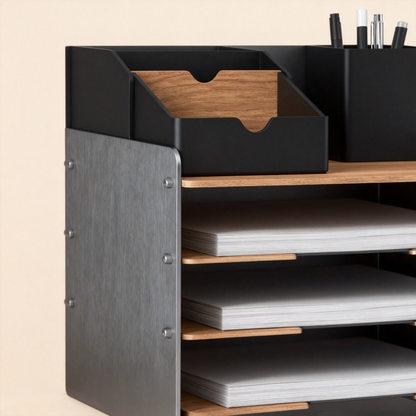 🪵 Layered Desktop Organizer Shelf A Multi-Level Storage Solution Designed To Maximize Desk Space While Bringing Style, Balance, And Efficiency To Your Daily Workspace