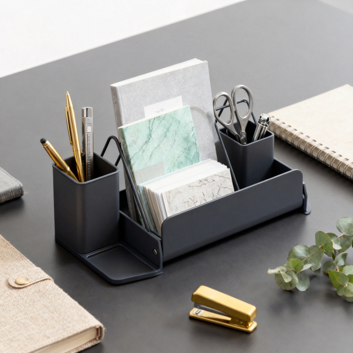 🖤 Minimalist Desktop Organizer Bring Order Back to Your Space with Effortless Style ✨