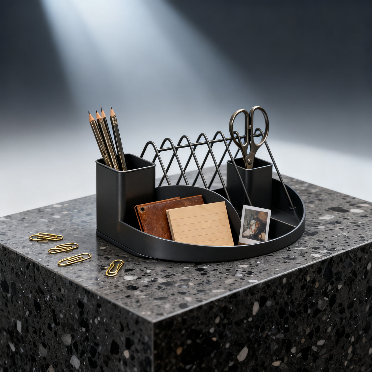🖤 Minimalist Desktop Organizer Bring Order Back to Your Space with Effortless Style ✨