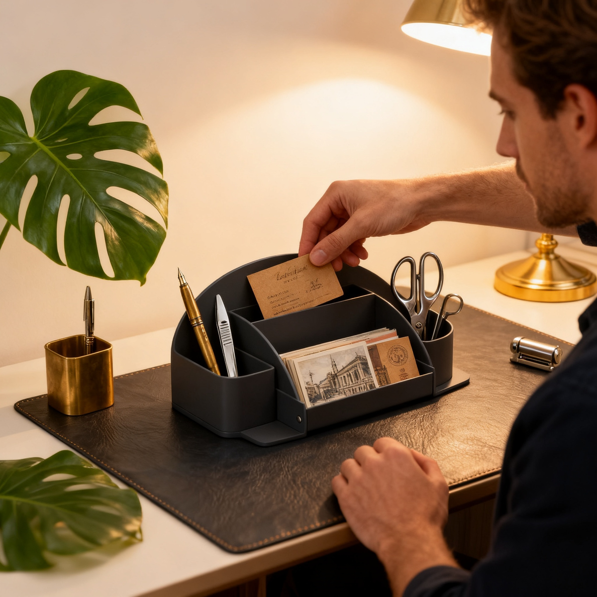 🖤 Minimalist Desktop Organizer Bring Order Back to Your Space with Effortless Style ✨