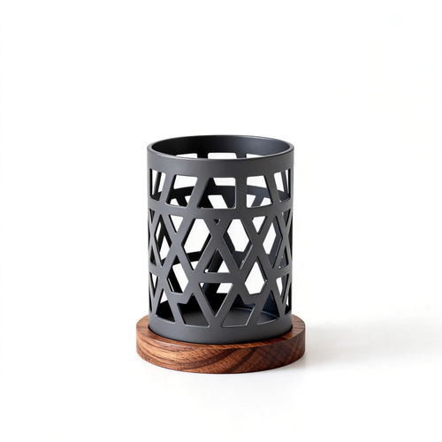 🌿 Wooden Base Pen Caddy A Natural-Inspired Desktop Organizer Combining Warm Wood Details And Modern Functionality For A More Comfortable Creative Workspace