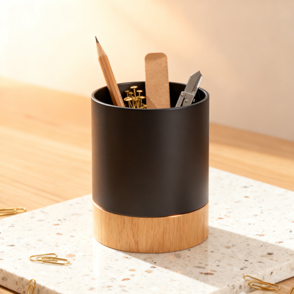 ✦ A Refined Touch For Your Everyday Workspace Minimal Metal Pen Caddy — Where Functional Storage Meets Modern Desk Aesthetics