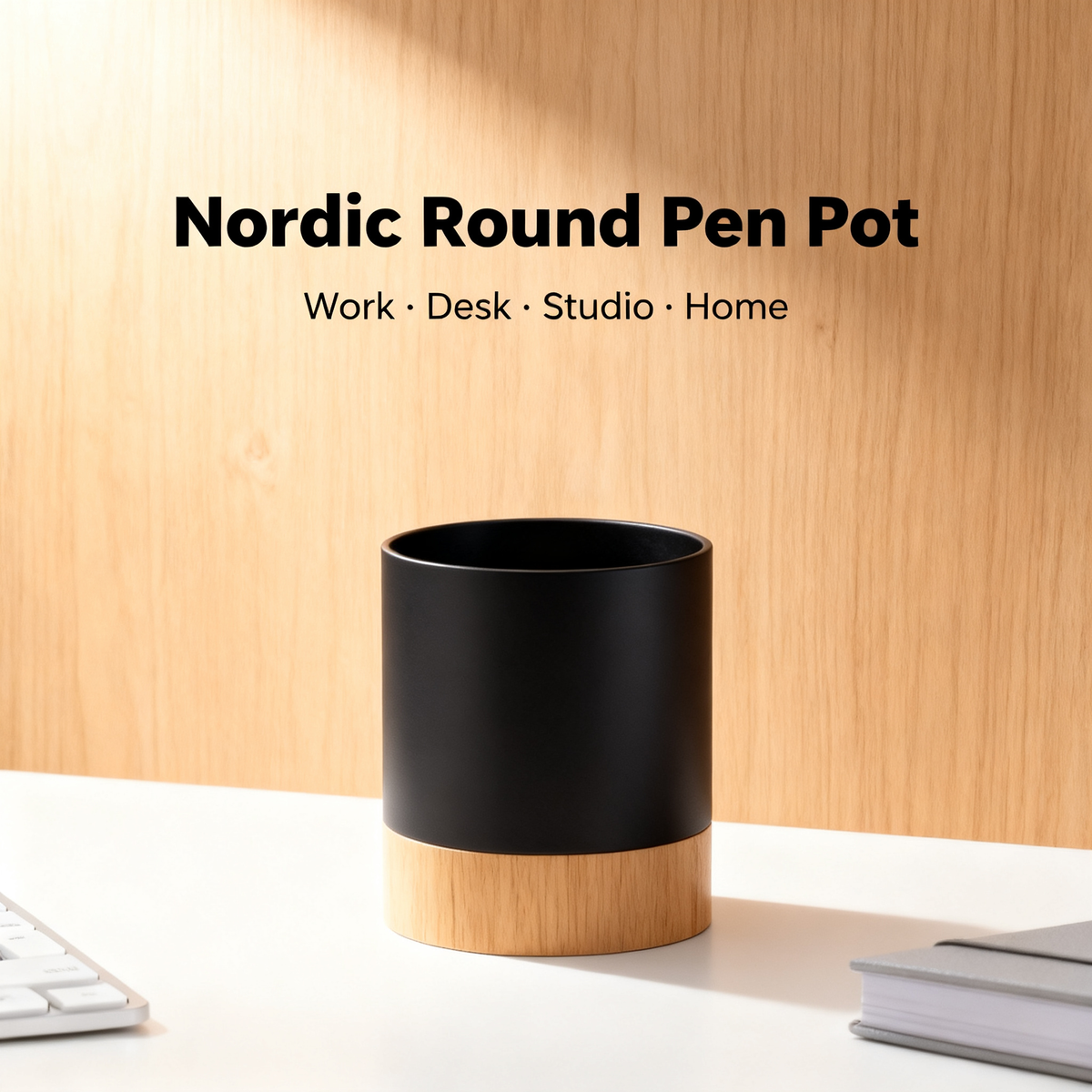 ✦ A Refined Touch For Your Everyday Workspace Minimal Metal Pen Caddy — Where Functional Storage Meets Modern Desk Aesthetics